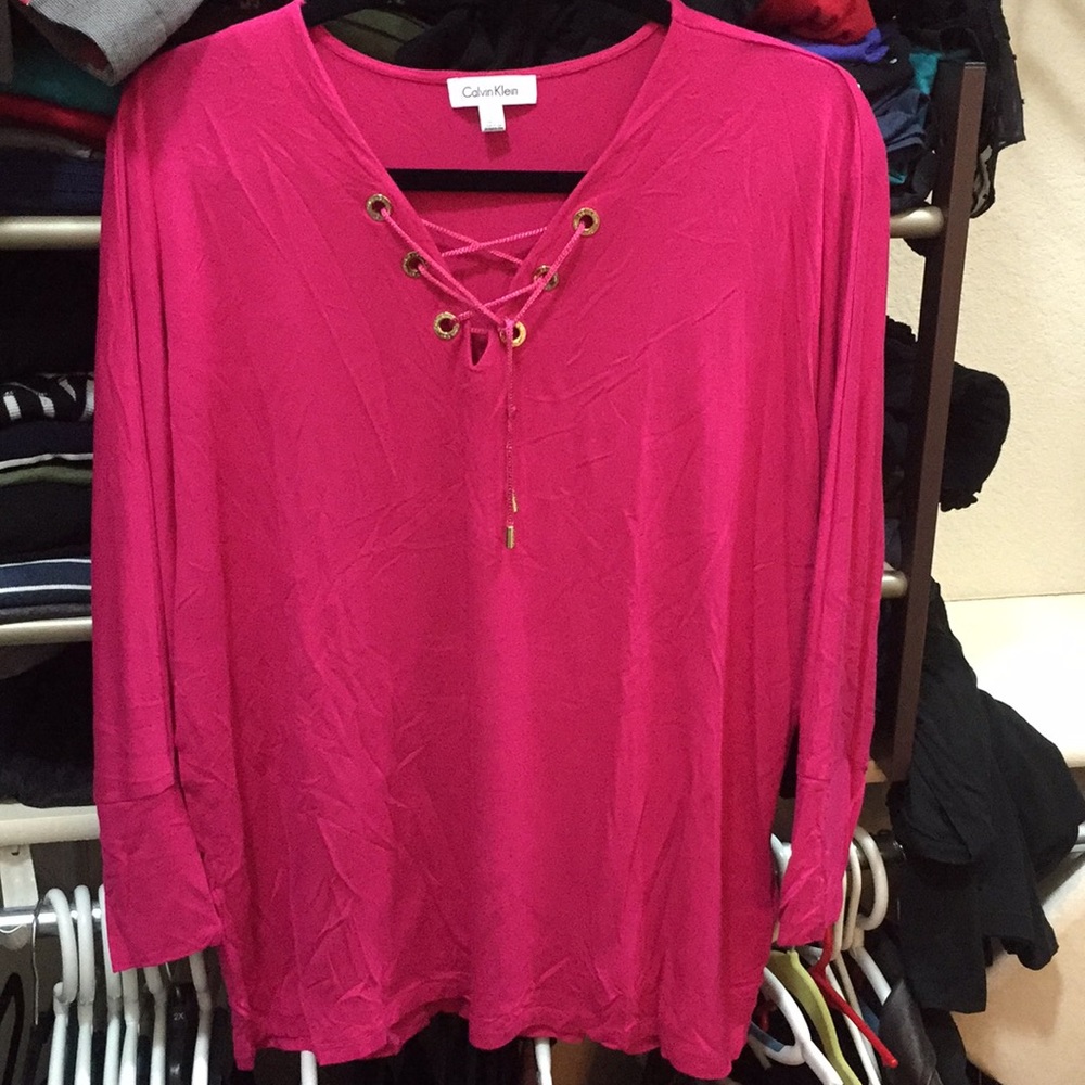 Calvin Klein top - fuschia, XL